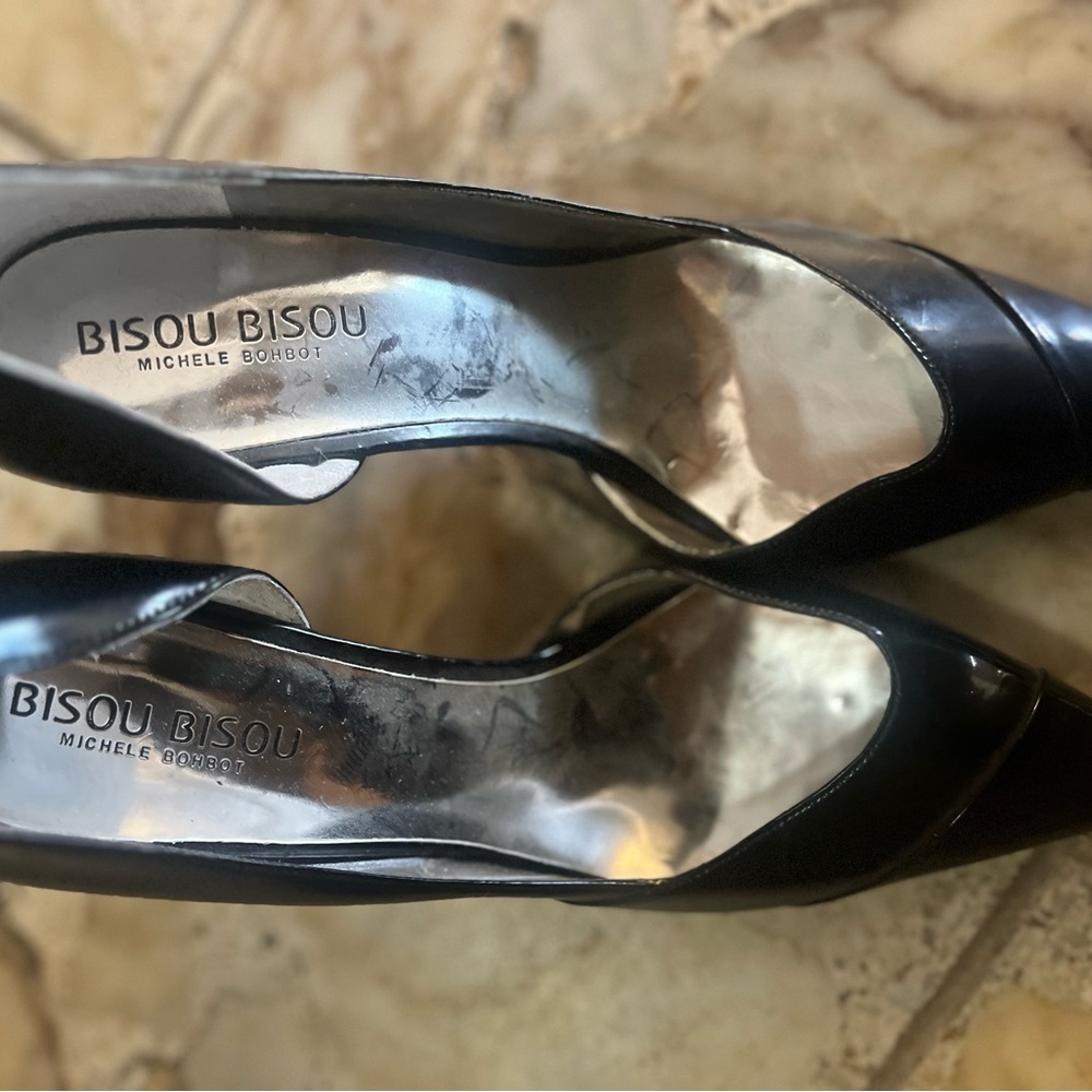 Bisou Bisou Black Patent Leather Heels